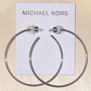Michael Kors Silver Hoop Earrings